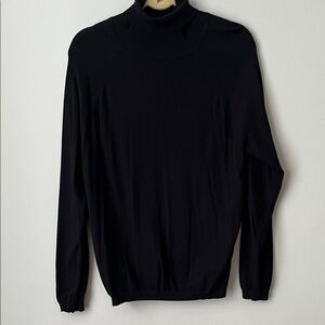 Talbots Classic Black Turtleneck Sweater